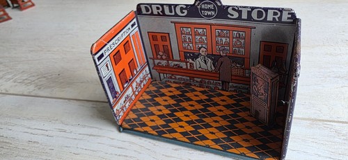 Miniatur puppenstube aus blech - aus,