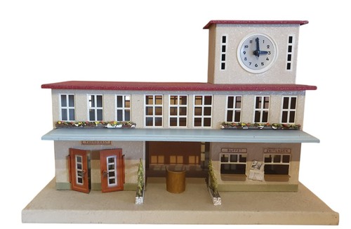 Alter kibri blechbahnhof mit - kibri,